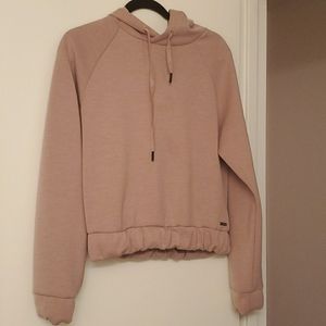 Blush pink athletic hoodie